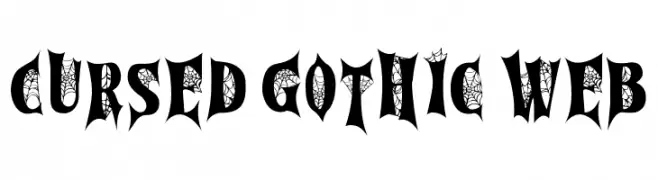 Cursed Gothic Web  Frei Schriftart Herunterladen