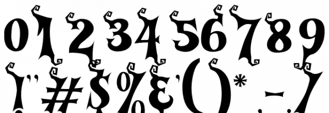 Cursed Gothic Witch Caratteri ALTRI CARATTERI