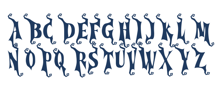 Cursed Gothic Witch Uppercase