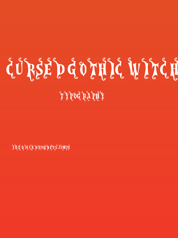 Cursed Gothic Witch Poster
