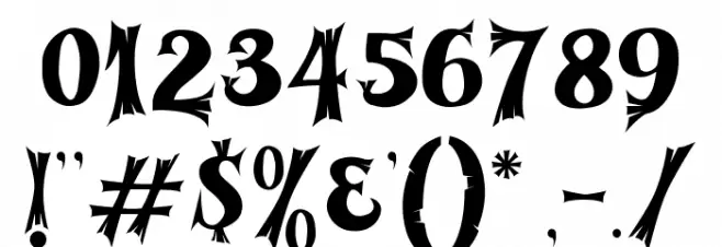 Cursed Gothic Wood خط محارف أخرى