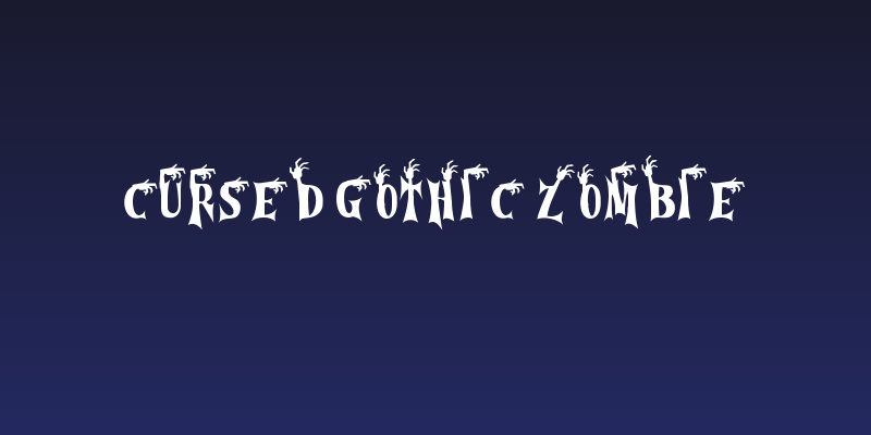 Cursed Gothic Zombie Social Header