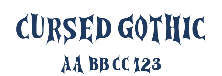 Cursed Gothic Font Preview