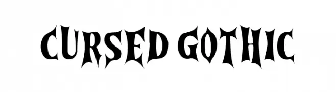Cursed Gothic  नि: शुल्क फ़ॉन्ट्स डाउनलोड