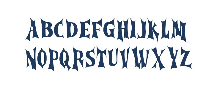 Cursed Gothic Uppercase