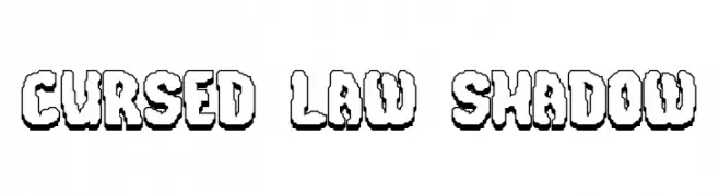 Cursed Law Shadow  les polices de caractères gratuit tlcharger