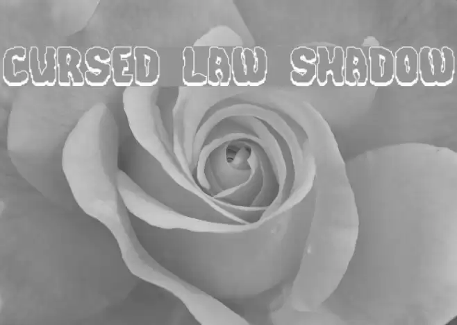Cursed Law Shadow Fonte examples