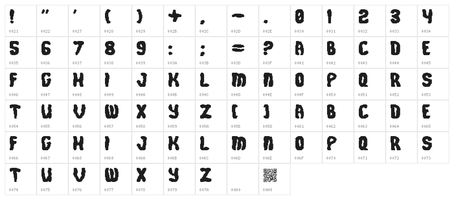 Cursed Law Character Map