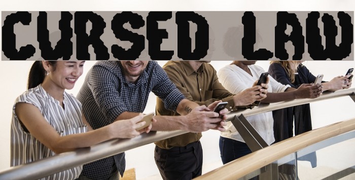 Cursed Law Font examples