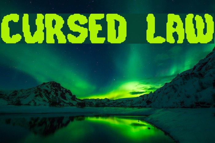 Cursed Law Font examples