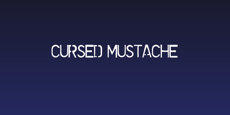 Cursed Mustache Social Header