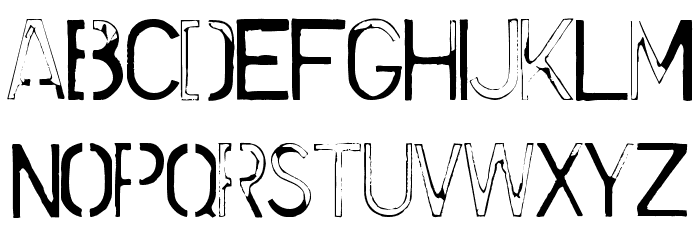 Cursed Mustache Font LOWERCASE