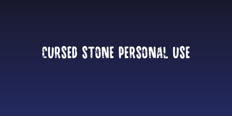 Cursed Stone Personal Use Social Header