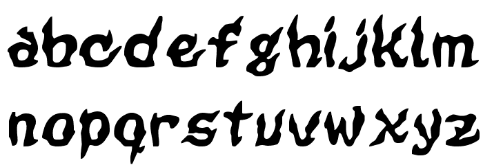CursedKuerbis Font LOWERCASE