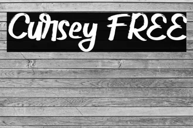 Cursey FREE Font examples