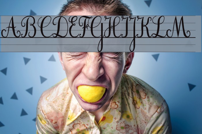 Cursif & Lignes Example 1