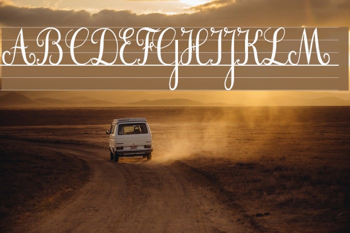 Cursif & Lignes Example 2