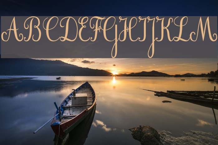 Cursif Font examples