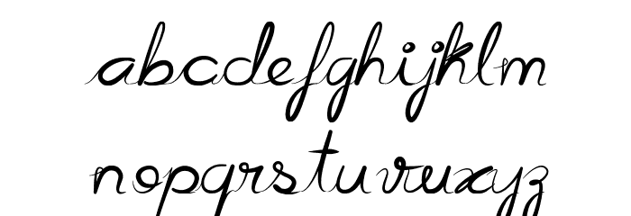 Cursiva Font LOWERCASE