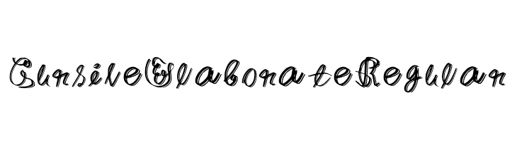 Cursive Elaborate Regular  नि: शुल्क फ़ॉन्ट्स डाउनलोड