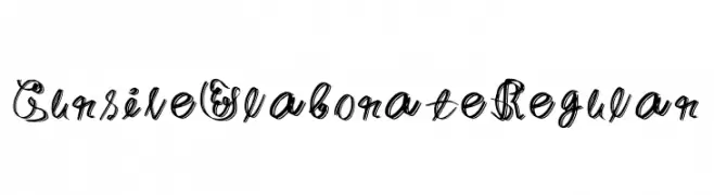 Cursive Elaborate Regular 