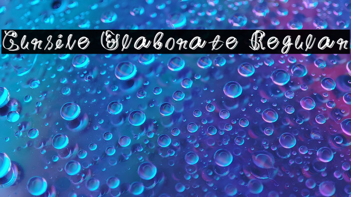 Cursive Elaborate Regular Example 2