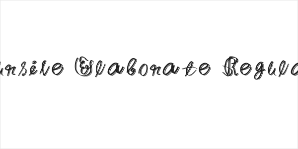 Cursive Elaborate Regular Logo
