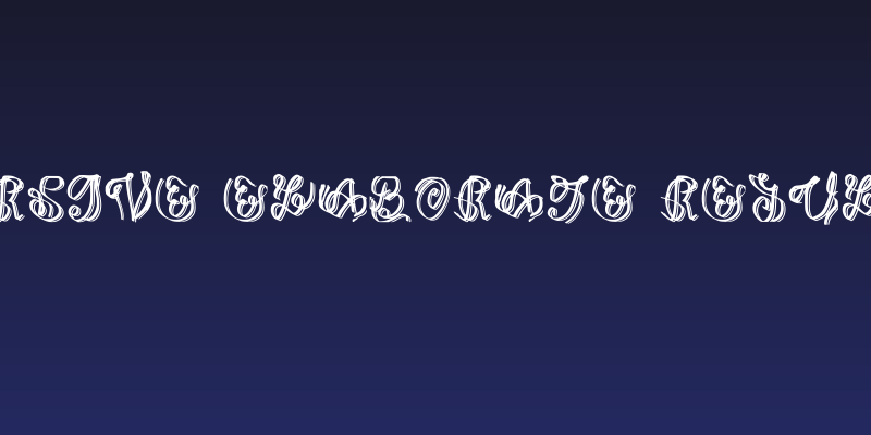 Cursive Elaborate Regular Social Header