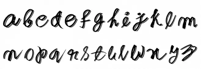 Cursive Elaborate Regular 字体 小写