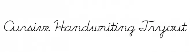 Cursive Handwriting Tryout  Fuentes Gratis Descargar