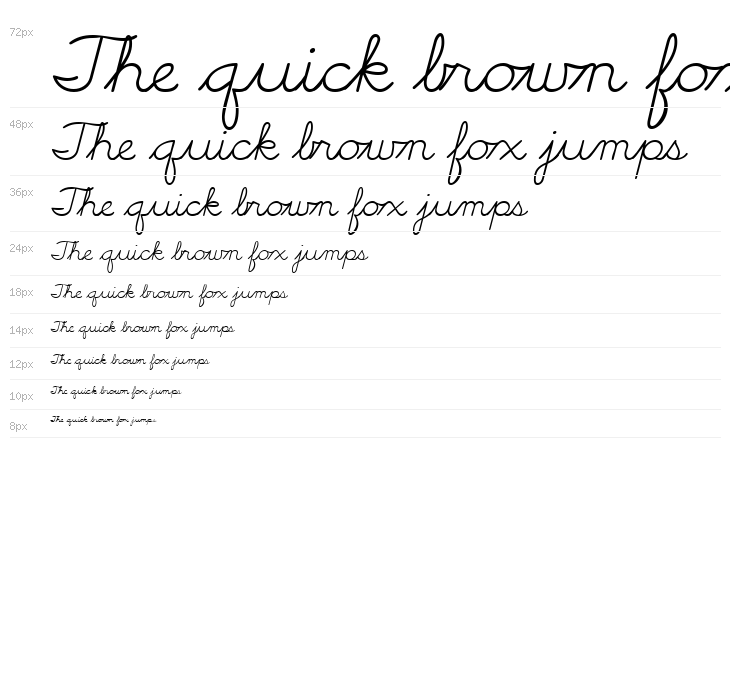 Cursive Handwriting Tryout Waterfall