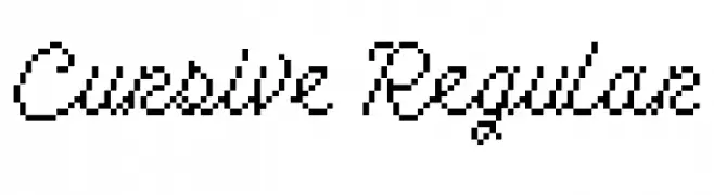Cursive Regular  Fuentes Gratis Descargar