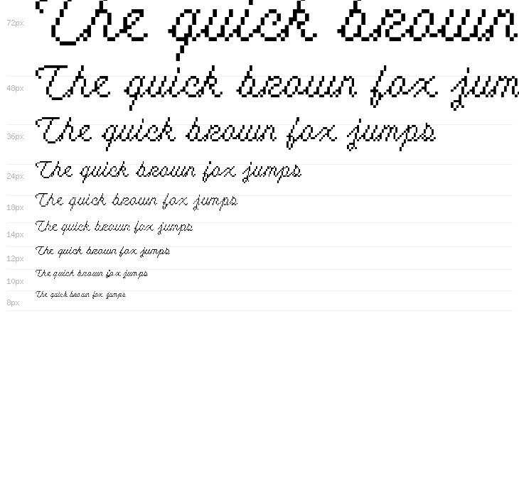 Cursive Regular Waterfall