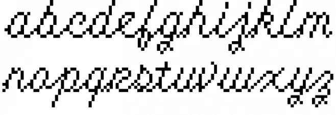 Cursive Regular Polices MINUSCULES