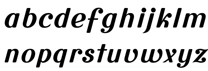 Cursive Sans Bold Font LOWERCASE