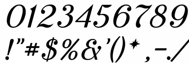 Cursive Sans Book Fuentes OTROS CHARS