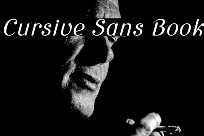 Cursive Sans Book Fuentes examples