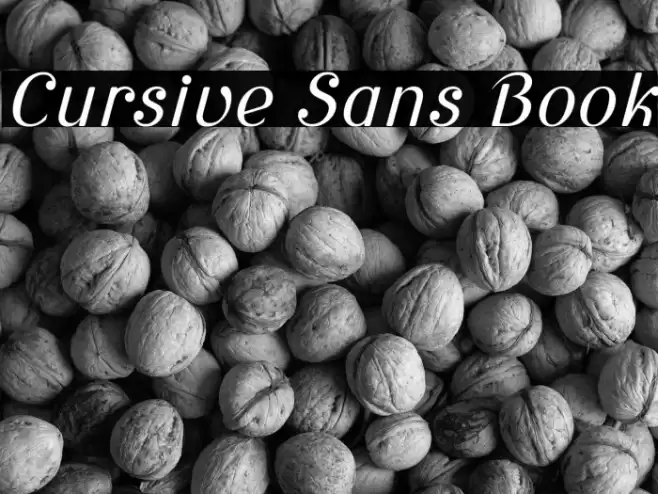 Cursive Sans Book Fuentes examples