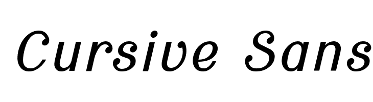 Cursive Sans  フリーフォントのダウンロード