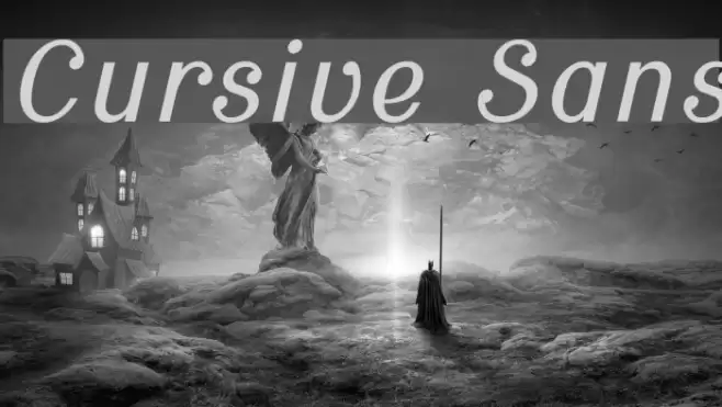 Cursive Sans Font examples