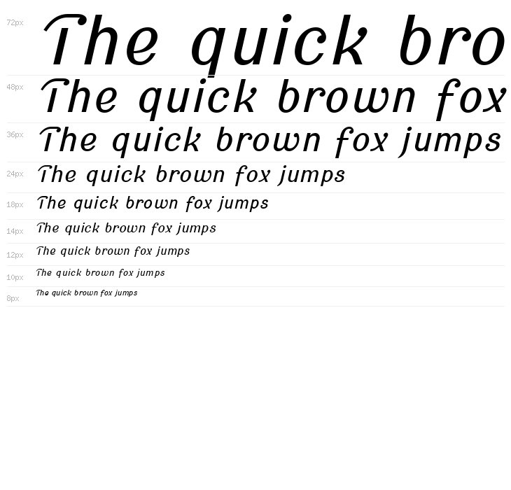 Cursive Sans Waterfall