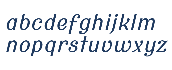 Cursive Sans Lowercase