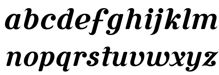 Cursive Serif Bold Font LOWERCASE