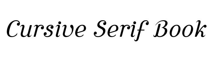 Cursive Serif Book  les polices de caractères gratuit tlcharger