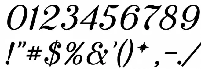 Cursive Serif Book خط محارف أخرى