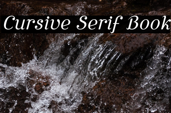 Cursive Serif Book Example 2