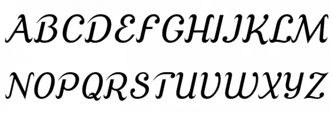 Cursive Serif Fuentes MAYÚSCULAS
