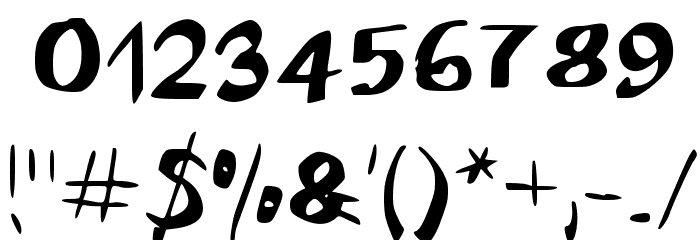 CursiveVH Regular Font OTHER CHARS