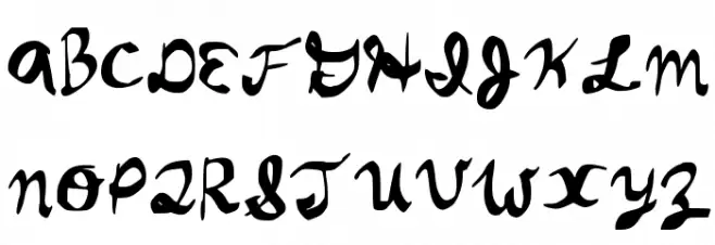 CursiveVH Regular Polices MAJUSCULES