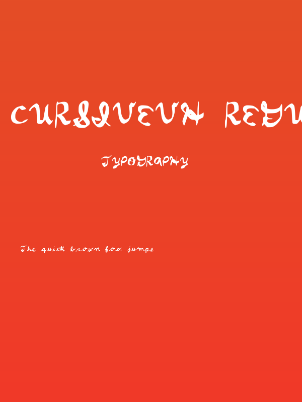 CursiveVH Regular Poster